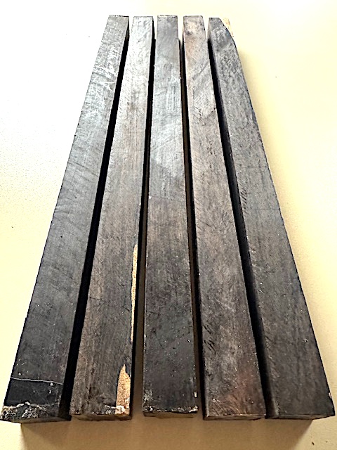 African Blackwood Turning Squares (5 pcs) - 1 x 1 x 20-22"